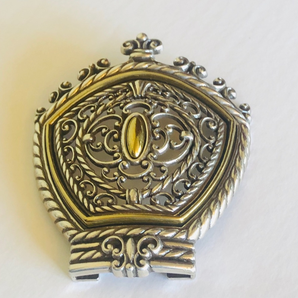 Huge Ornate Brighton Gold Silver Night Light Cover - Picture 10 of 11